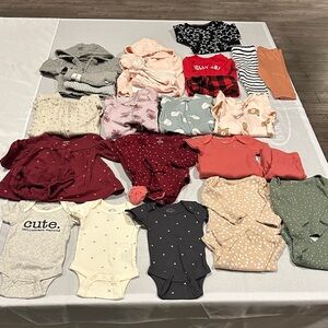 Newborn- 3/6 month baby girl bundle (30 pieces!)